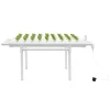 Hydroponisk dyrkningssystem - NFT rørkit - 1 Niveau - 36 Plantehuller - 4 Rør - PVC-U - Rør Ø6,3 cm - Hulafstand 8 cm - Hvid