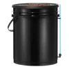 Hydroponisk dyrkningssystem, 5-gallon deep water culture, 30x30x38 cm, sort, PP-materiale