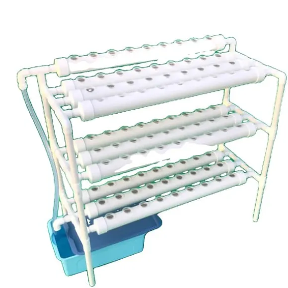Hydroponisk Grow Kit, 90 Plantesider, Pladsbesparende 3-Lags Design,Hvid