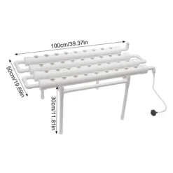 Hydroponisk Vækstsæt, 36 Steder, Pladsbesparende System,HVID