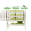 Hydroponisk Vækstsæt, PVC Materiale, 36 Plantepladser, Dimensioner 95 x 45 x 100 cm, Vandpumpe Spænding DC 12V, Maksimal Pumpeflow 200 L/h