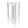 Hydroponisk Vækstsystem, 30 Plantekapacitet, 4 LED Vækstlys,HVID