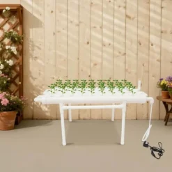 Hydroponisk Vækstsysten, 36 Plantepladser, Vertikalt Havekit,HVID