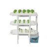 Hydroponisk Vækstsysten, 3-Lags Design, 108 Plantepladser,HVID
