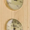 Hygrometer termometer sauna to i en, indendørs fugtighed og temperaturmåling saunarum træ sauna hygrometer, egnet til hjemmesauna