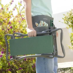 3-i-1 Folding Garden Seat med taske til Værktøj Situl InnovaGoods