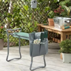 3-i-1 Folding Garden Seat med taske til Værktøj Situl InnovaGoods