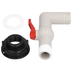 IBC Tank Hane Adapter Vandslange Tilslutning Havetilbehør 90° 32mm Hane VVS Værktøj