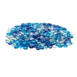 Ildglassten 10LBS, 3/4-tommer Runde, til Bålplads, 3 Farver
