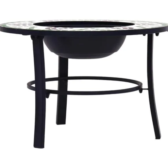 Ildsteder - Living bålfad mosaik 68 cm keramik grøn