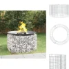 Ildsteder - Living gabion-bålkurv Ø 100 cm galvaniseret jern