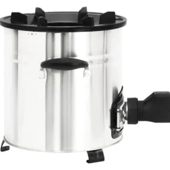Ildsteder - Living grydekomfur m. USB-ventilator 35,5x26x28 cm rustfrit stål sølv