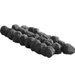 Ildstedsten, 5x4,5x4,5 cm, Sort, Keramisk Fiber