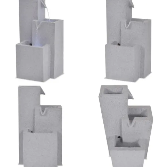Indendørs fontæne med LED-lys polyresin - Indendørs Fontæne - Indendørs Fontæner - Home & Living