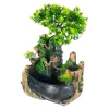 Indendørs vandfaldsfontæne - Bordfontæne - 2W - 220V EU-stik - Med pumpe - 19×13×28,5 cm - Kabel 1,38 m - Flerfarvet