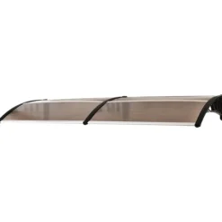 Indgangsoverdækning 75×195×23 cm – polycarbonat, sol- og regnbeskyttelse, brun