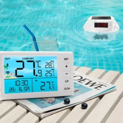 INF Flydende pooltermometer med LED-display, TS-PL01