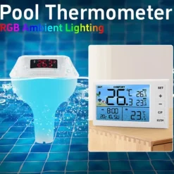 INF Flydende pooltermometer med LED-display, TS-PL01