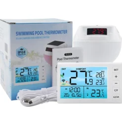 INF Flydende pooltermometer med LED-display, TS-PL01
