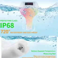 INF Flydende pooltermometer med LED-display, TS-PL01