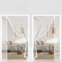 INF Magnetisk skærmdør med sideåbning