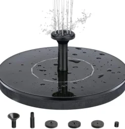 INF 2-pak springvand med solceller 16 cm - Solcellefontæne/vandfontæne