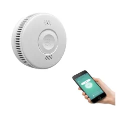 INF Smart WiFi Røgdetektor / Brandalarm med 3 års batterilevetid Hvid 0