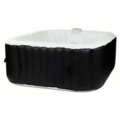 Inflatable Spa Sunspa Firkantet Sort 4 personer (155 x 155 x 65 cm)