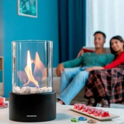 Innovagoods Bioethanol Bordpejs Heatfir Transparent