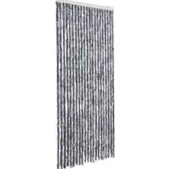 Insektgardin - Fleksible chenilletråde | Størrelse: 90x200 cm | Farve: Sølv