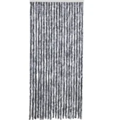 Insektgardin - Fleksible chenilletråde | Størrelse: 90x200 cm | Farve: Sølv