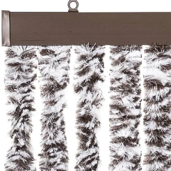 Insektgardin 90 x 220 cm - Beskytter mod insekter | Farve: Brun og beige | Størrelse: 90 x 220 cm