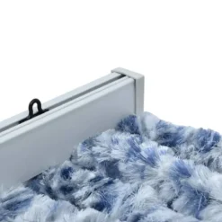 Insektgardin 100 x 220 cm blå hvid og sølvfarvet - Insektgardin - Insektgardiner - Home & Living