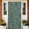 Insektgardin i chenille - Fluenet gardin | Farve: Grøn og hvid | Størrelse: 90x220 cm