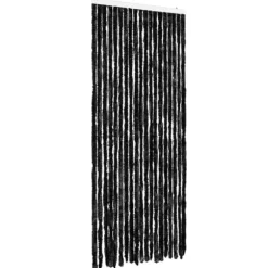 Insektgardin i chenille - Flue- og myggefrit | Farve: Antracitgrå | Størrelse: 56x200 cm