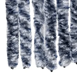 Insektgardin i chenille - Beskytter mod insekter | Farve: Blå og hvid | Størrelse: 118x200 cm