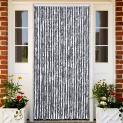 Insektgardin med chenilletråde - Beskytter mod insekter | Farve: Sølv | Størrelse: 100 x 220 cm