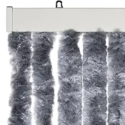 Insektgardin med chenilletråde - Beskytter mod insekter | Farve: Sølv | Størrelse: 100 x 220 cm