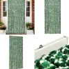 Insektgardin 100x220 cm chenille grøn og hvid - Insektgardin - Insektgardiner - Home & Living