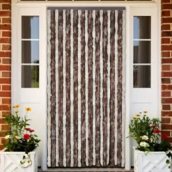 Insektgardin 90x200 cm chenille beige og lysebrun - Insektgardin - Insektgardiner - Home & Living