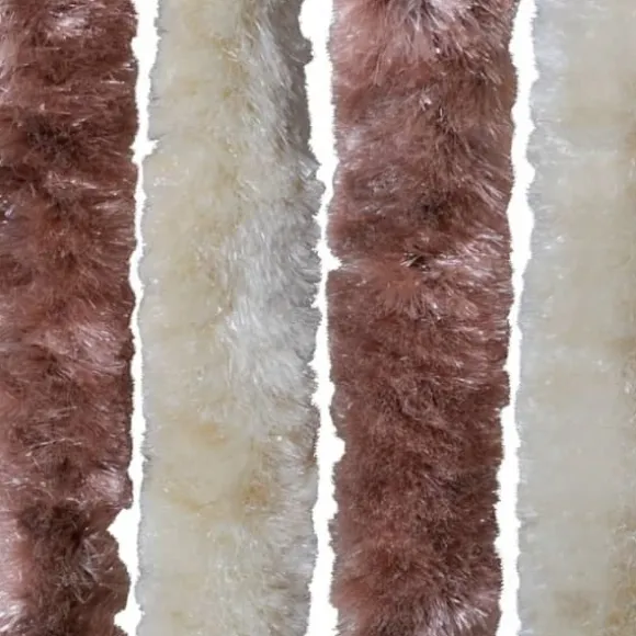 Insektgardin 90x200 cm chenille beige og lysebrun - Insektgardin - Insektgardiner - Home & Living