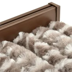 Insektgardin 100x220 cm chenille gråbrun og hvid - Insektgardin - Insektgardiner - Home & Living