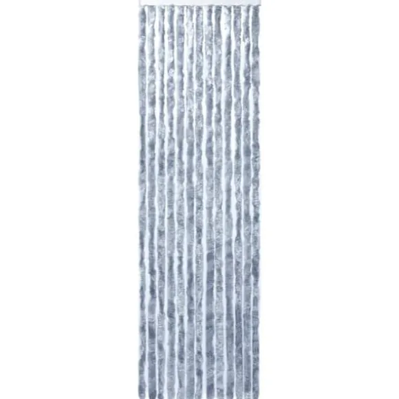 Insektgardin 90x200 cm chenille sølvfarvet - Insektgardin - Insektgardiner - Home & Living