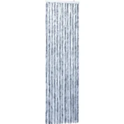 Insektgardin 90x200 cm chenille sølvfarvet - Insektgardin - Insektgardiner - Home & Living