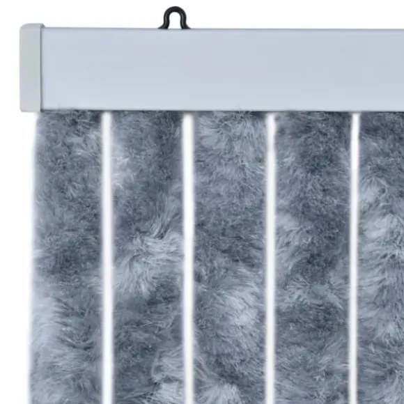 Insektgardin 90x200 cm chenille sølvfarvet - Insektgardin - Insektgardiner - Home & Living