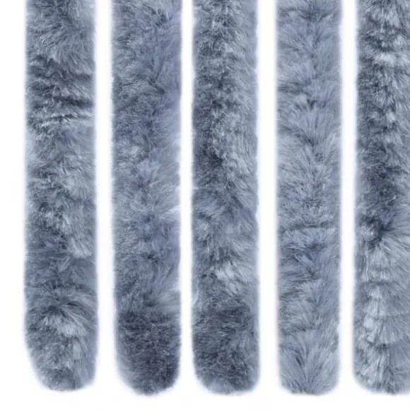 Insektgardin 90x200 cm chenille sølvfarvet - Insektgardin - Insektgardiner - Home & Living