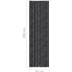 Insektgardin 56x200 cm chenille antracitgrå - Insektgardin - Insektgardiner - Home & Living