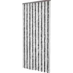 Insektgardin 90x200 cm chenille grå og hvid - Insektgardin - Insektgardiner - Home & Living