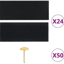 Insektnet til dør med magneter - 2 stk. | Farve: Sort | Størrelse: 200x80 cm