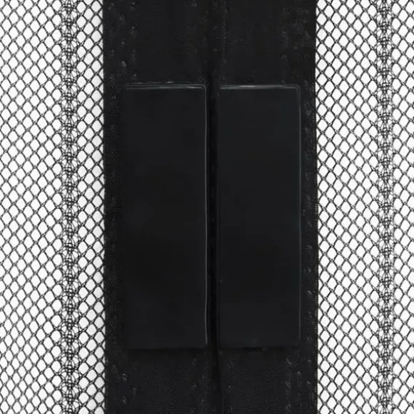 Insektnet til dør med magneter - 2 stk. | Farve: Sort | Størrelse: 200x80 cm